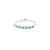 2.3mm Pavé Diamond & Emerald Ring Rings Princess Bride Diamonds 