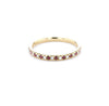 2.3mm Pavé Diamond & Ruby Ring Rings Princess Bride Diamonds 