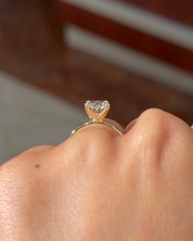 2.49ct D-VVS2 Oval Lab Diamond Caraline - PBD Engagement Rings