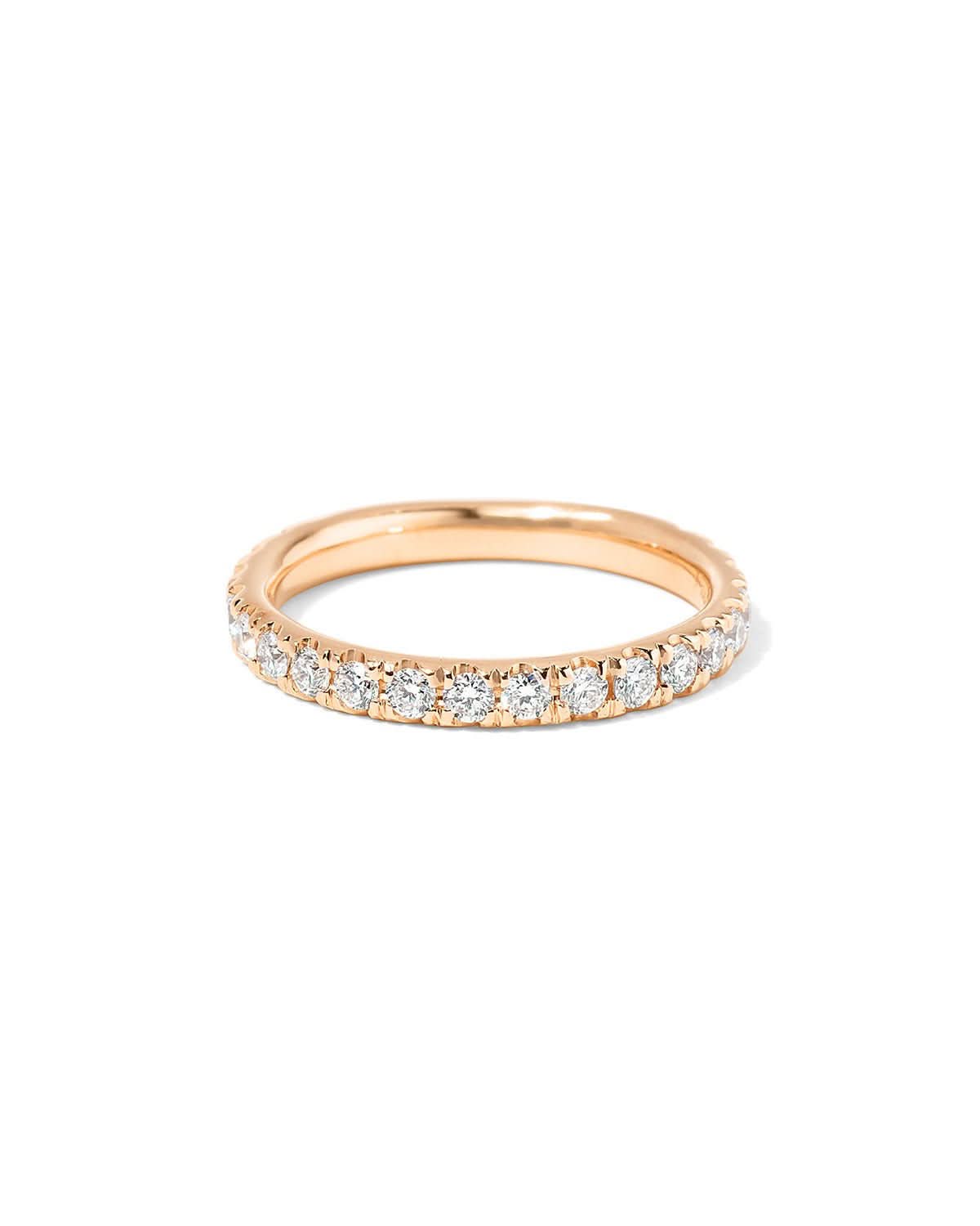 2.4mm Core Pavé Diamond Ring - PBD Rings
