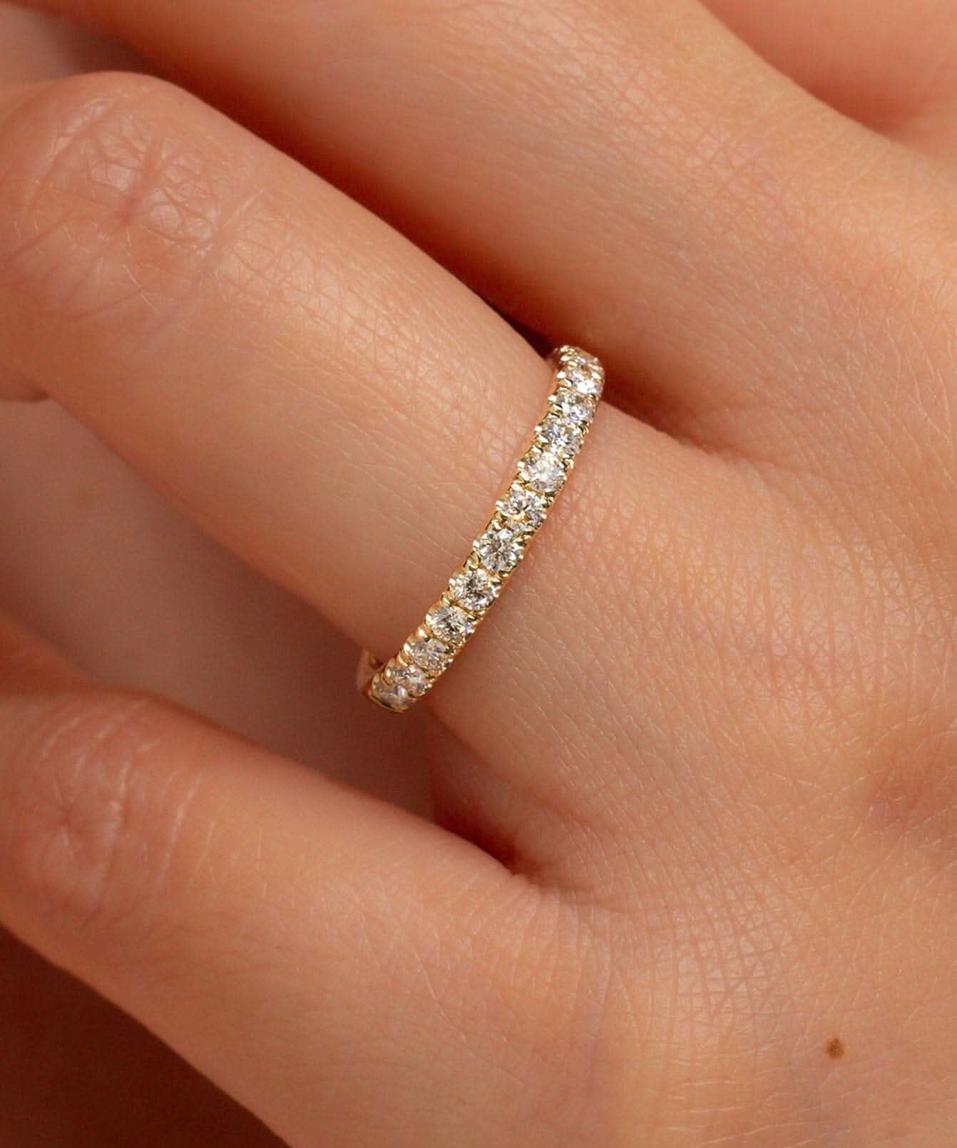 2.4mm Core Pavé Diamond Ring - PBD Rings