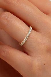 2.4mm Core Pavé Diamond Ring - PBD Rings