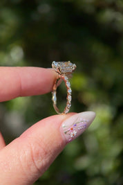 2.50ct D - VS1 Cushion Lab Diamond Rei - PBD Engagement Rings