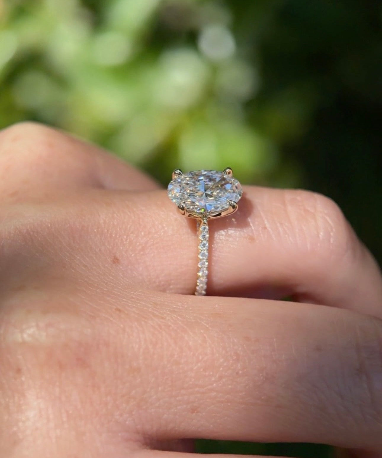 2.50ct E - VS1 Oval Lab Diamond Hana - PBD Engagement Rings