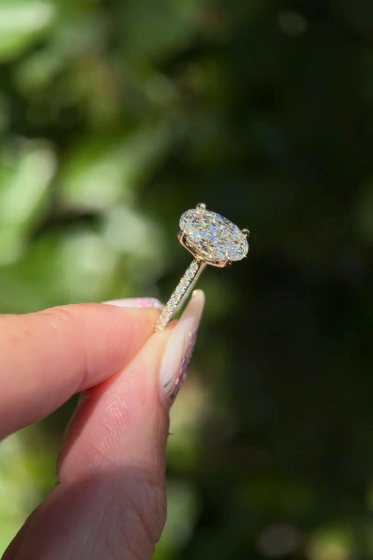 2.50ct E - VS1 Oval Lab Diamond Hana - PBD Engagement Rings