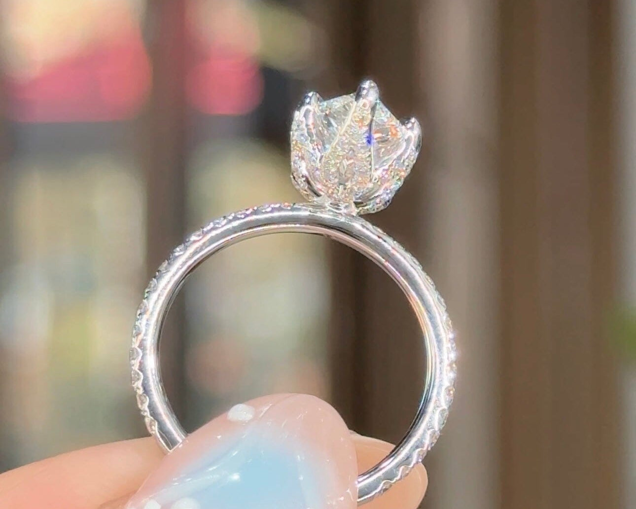 2.51ct D-VS1 Pear Lab Diamond Samantha Engagement Rings Princess Bride Diamonds 