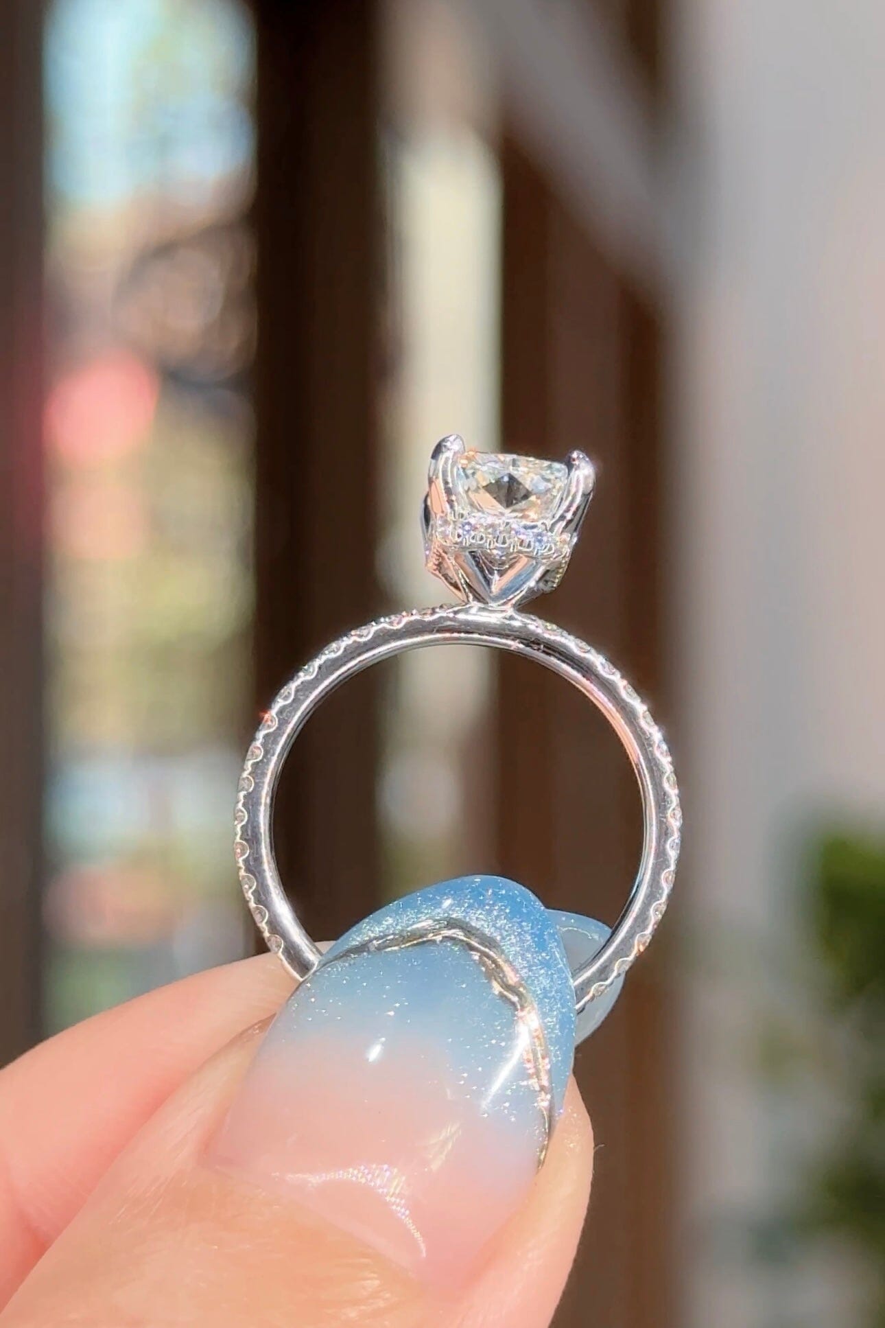 2.51ct D-VS1 Radiant Lab Diamond Stephanie Engagement Rings Princess Bride Diamonds 