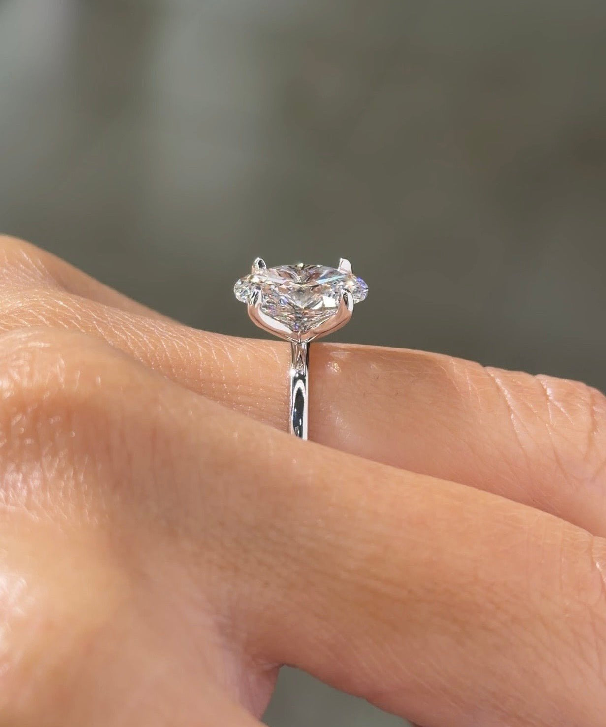 2.51ct D-VVS2 Oval Lab Diamond Caraline - PBD Engagement Rings