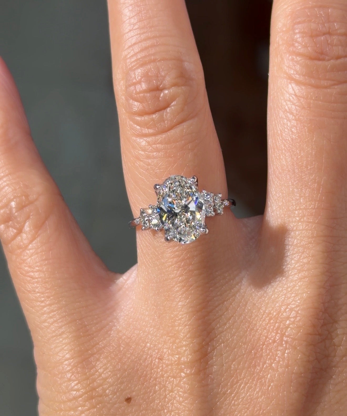 2.51ct E - VVS2 Oval Lab Diamond Nova - PBD Engagement Rings