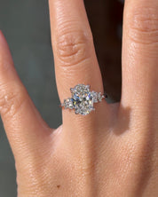 2.51ct E - VVS2 Oval Lab Diamond Nova - PBD Engagement Rings