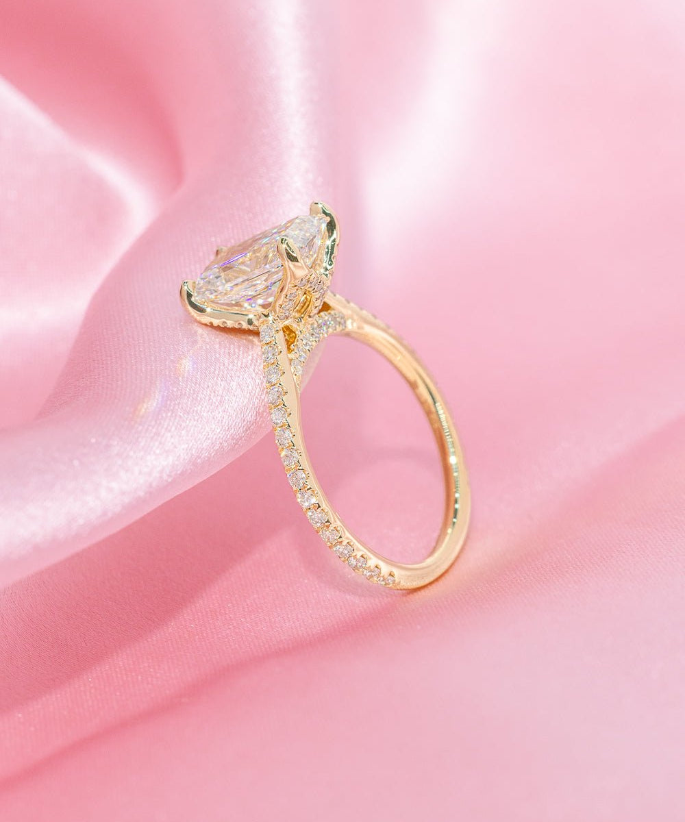 2.52ct D - VS1 Radiant Lab Diamond Isabela - PBD Engagement Rings