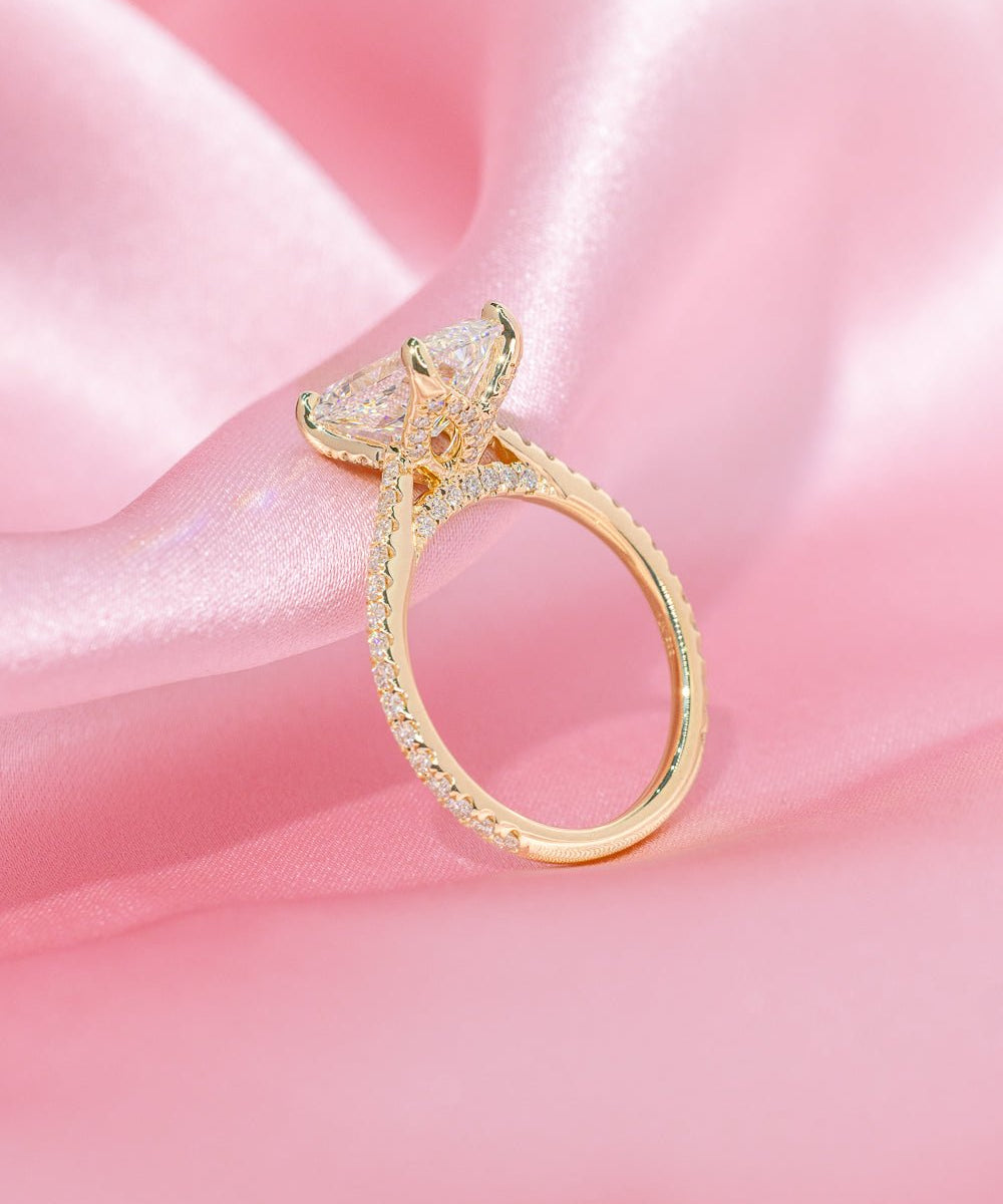 2.52ct D - VS1 Radiant Lab Diamond Isabela - PBD Engagement Rings
