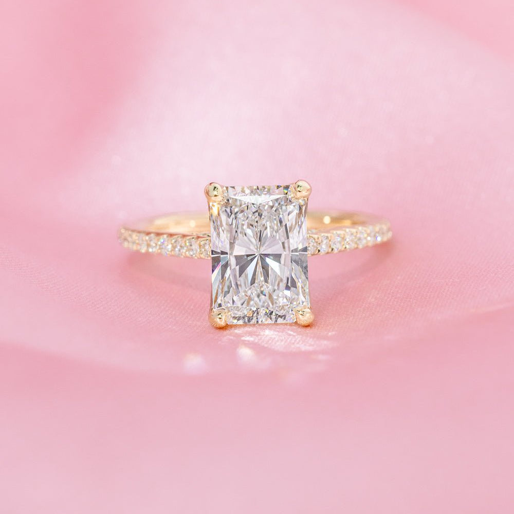 2.52ct D - VS1 Radiant Lab Diamond Isabela - PBD Engagement Rings