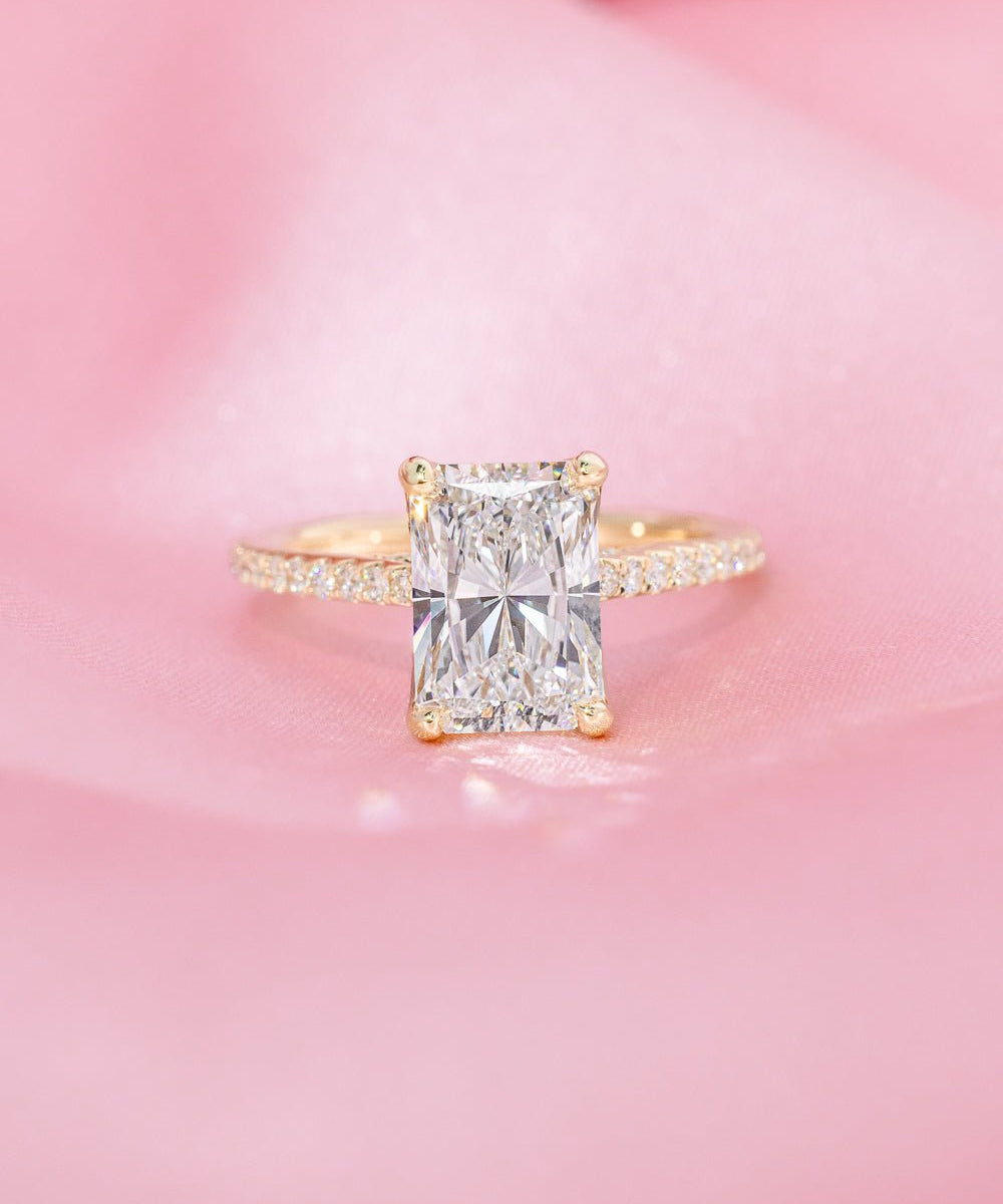 2.52ct D - VS1 Radiant Lab Diamond Isabela - PBD Engagement Rings