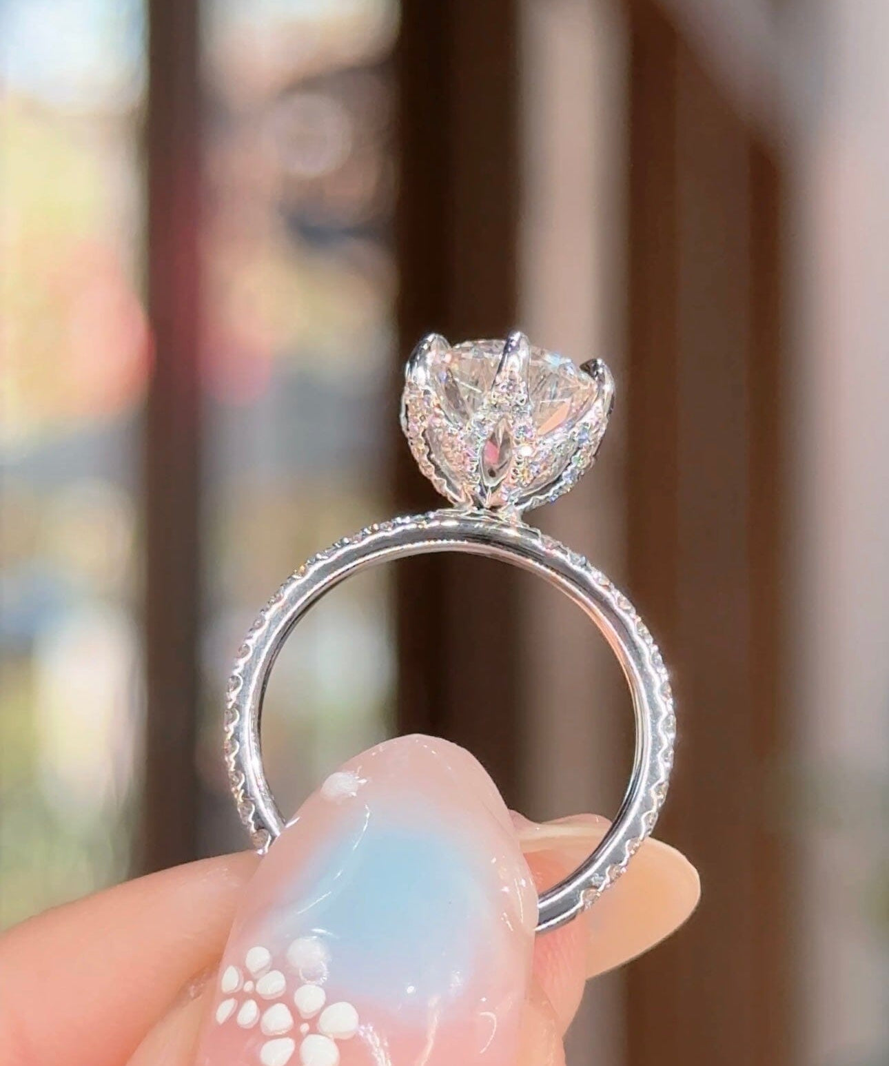 2.52ct D-VS1 Round Lab Diamond Samantha Engagement Rings Princess Bride Diamonds 