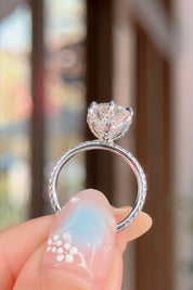 2.52ct D-VS1 Round Lab Diamond Samantha Engagement Rings Princess Bride Diamonds 