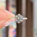 2.52ct D-VS1 Round Lab Diamond Samantha Engagement Rings Princess Bride Diamonds 