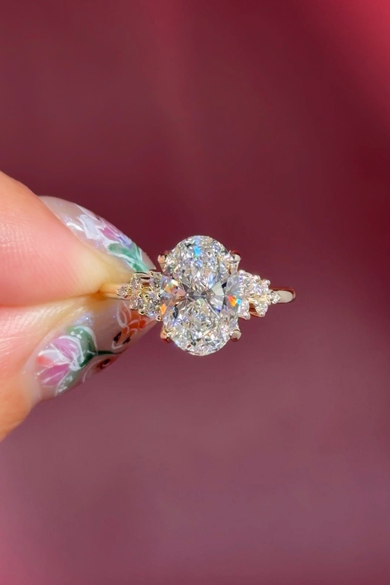 2.53ct D - VS1 Oval Lab Diamond Nova - PBD Engagement Rings