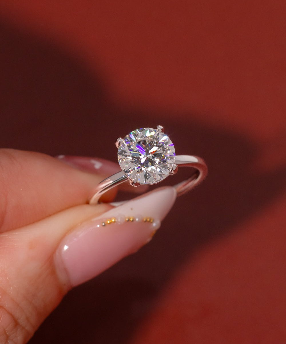 2.53ct D - VS1 Round Lab Diamond Leah - PBD Engagement Rings