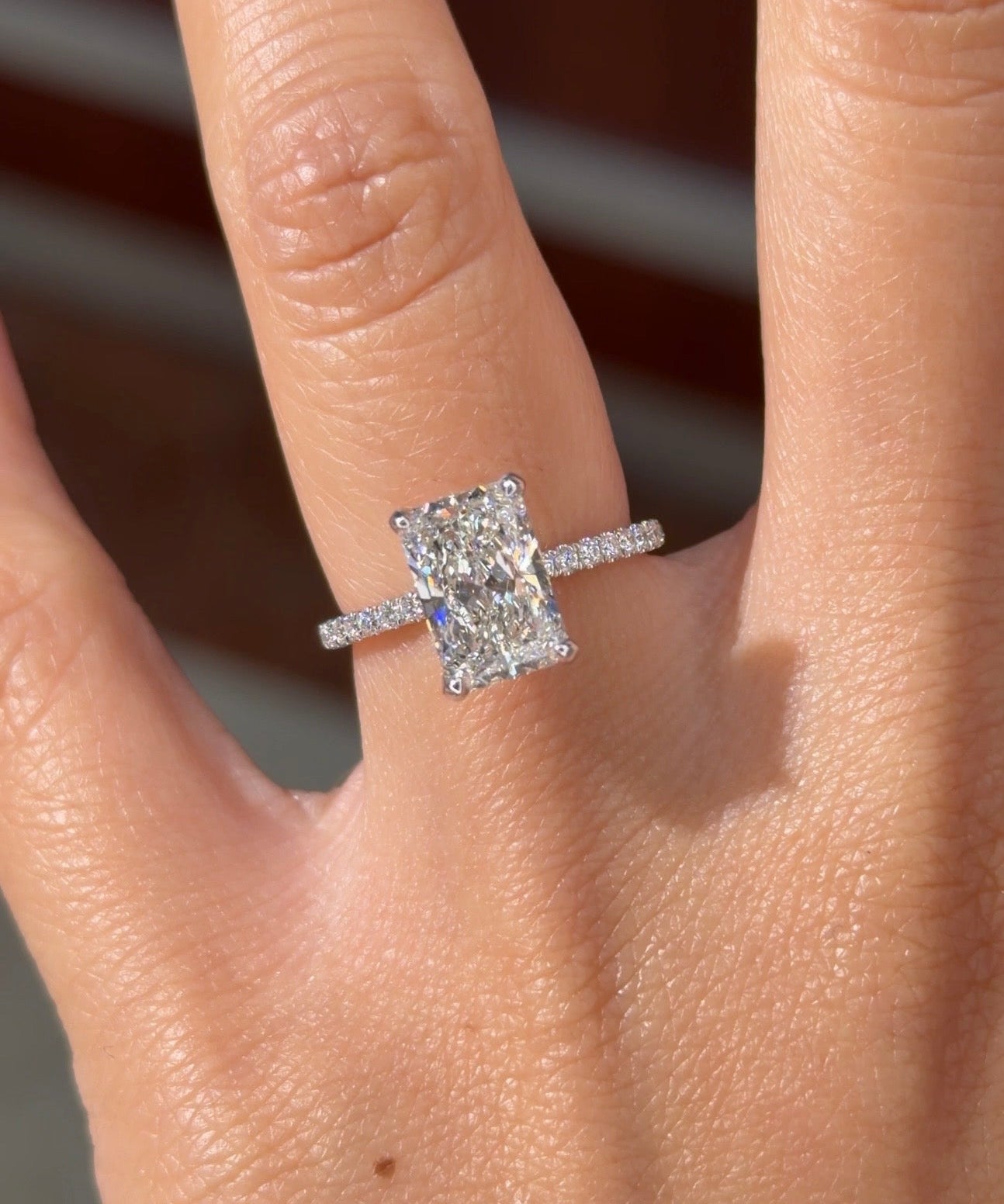 2.53ct E-VS1 Radiant Lab Diamond Stephanie - PBD Engagement Rings