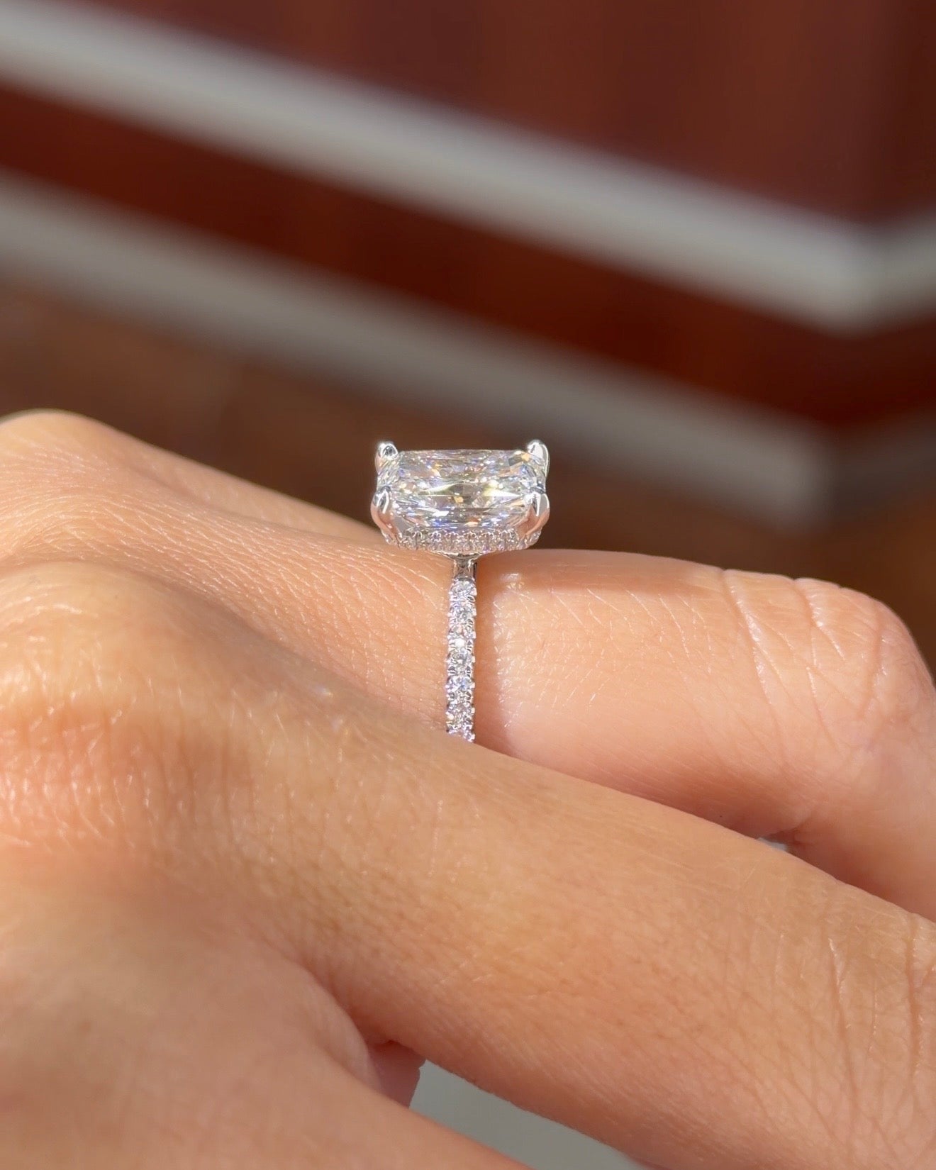 2.53ct E-VS1 Radiant Lab Diamond Stephanie - PBD Engagement Rings