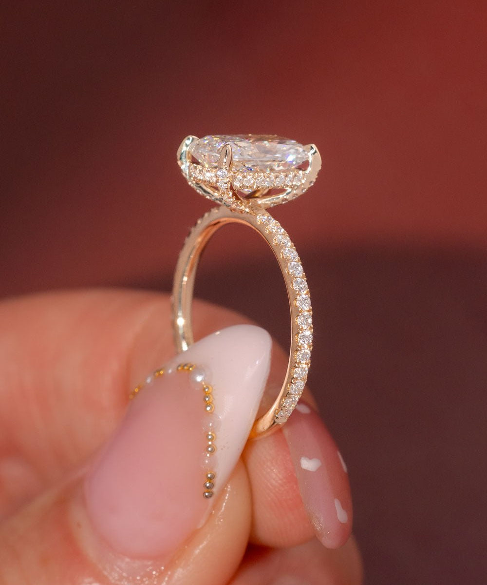 2.53ct F - VS1 Cushion Lab Diamond Shelby - PBD Engagement Rings