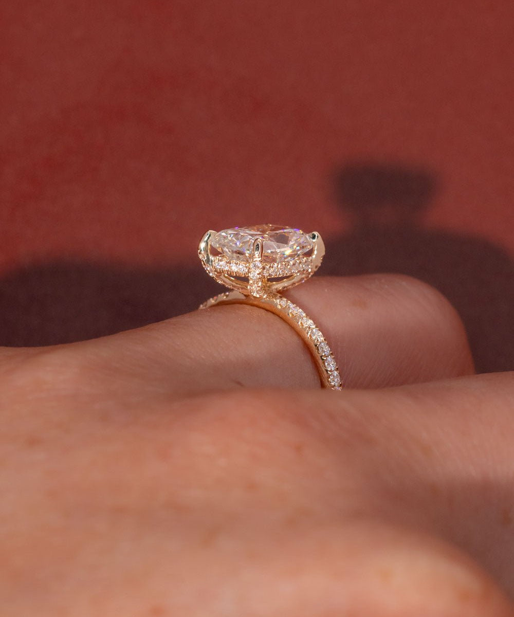 2.53ct F - VS1 Cushion Lab Diamond Shelby - PBD Engagement Rings