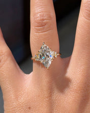 2.53ct F-VVS2 Marquise Lab Diamond Nova - PBD Engagement Rings