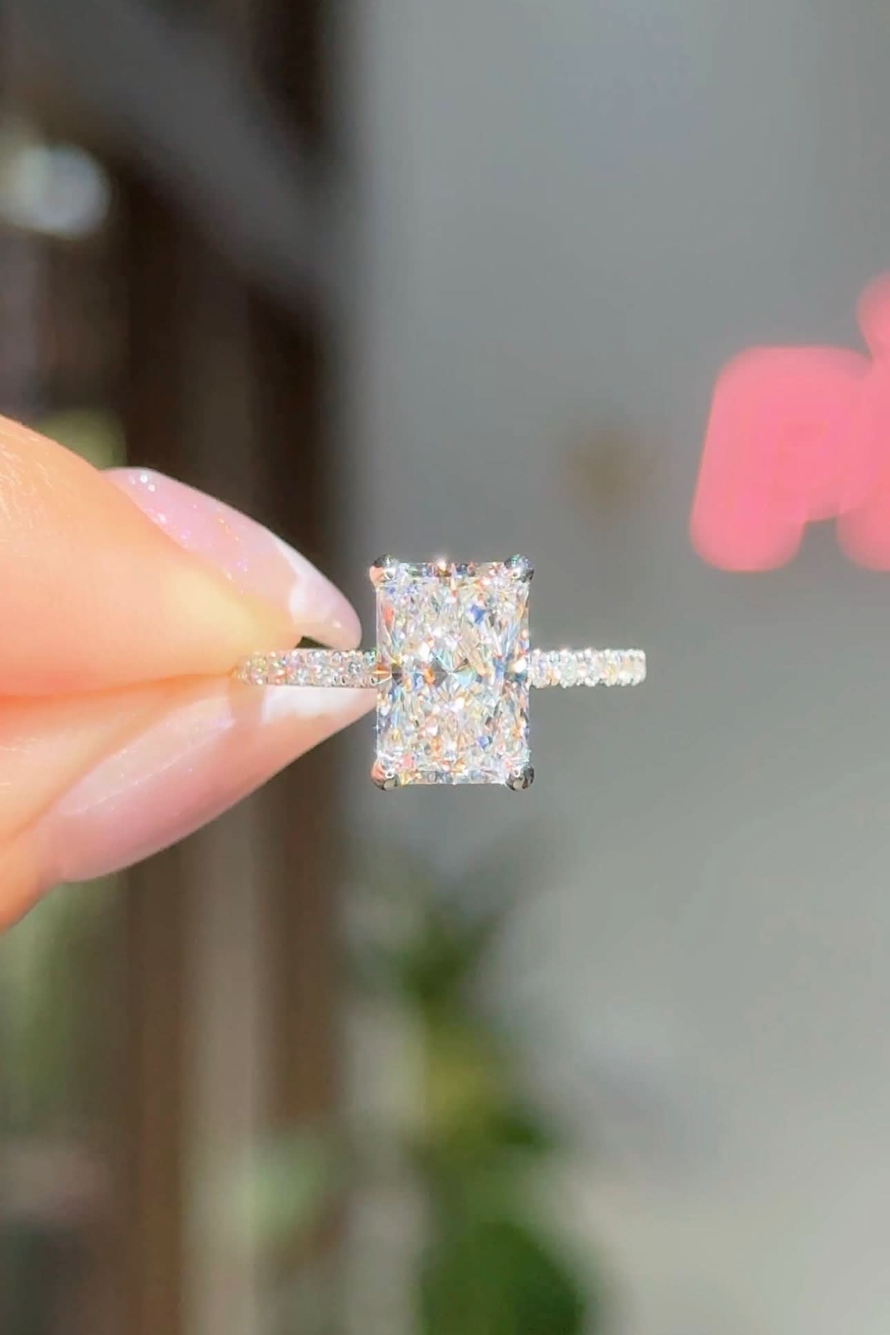 2.54ct D - VS1 Radiant Lab Diamond Stephanie - PBD Engagement Rings