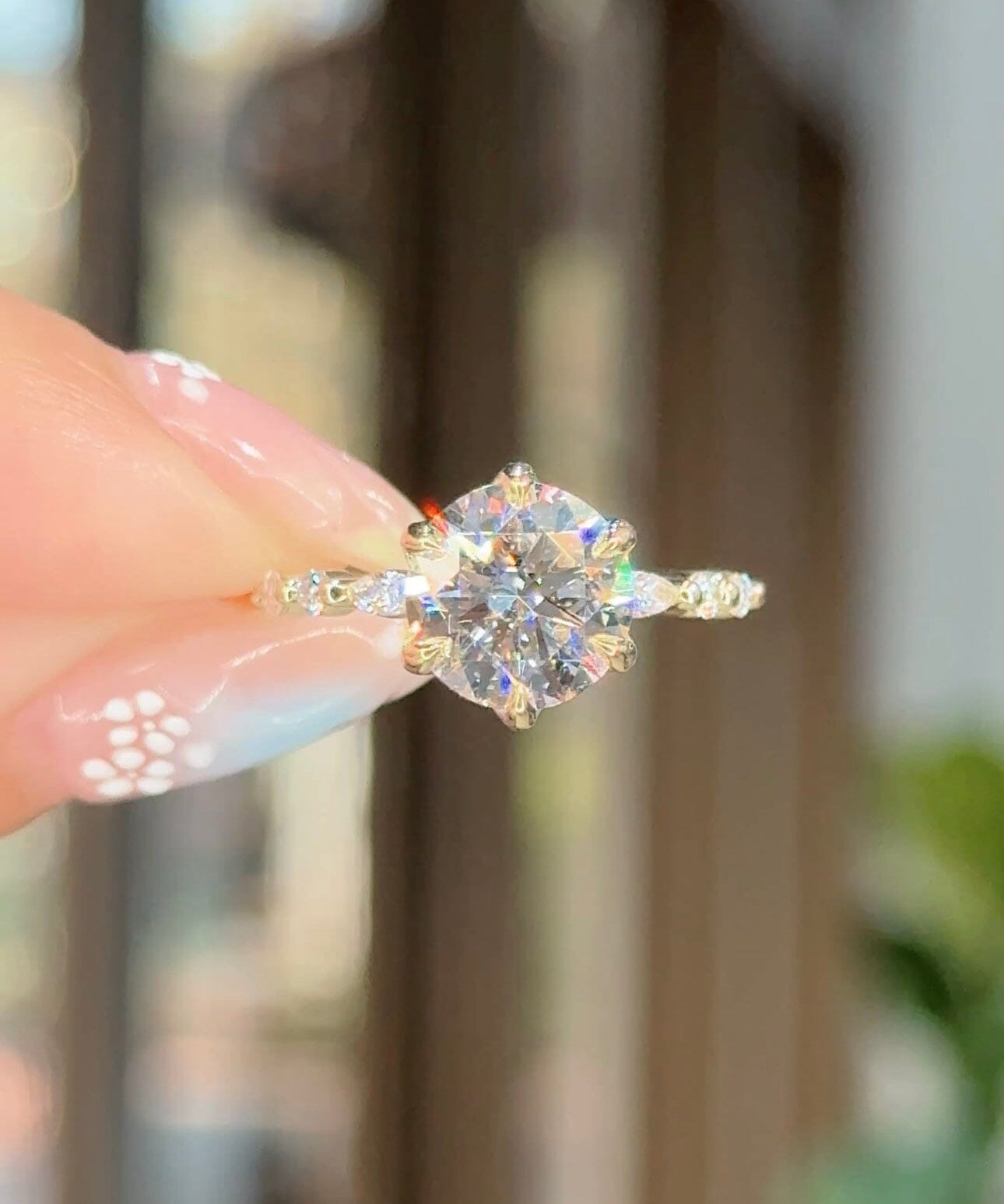 2.54ct D-VS1 Round Lab Diamond Ren Engagement Rings Princess Bride Diamonds 