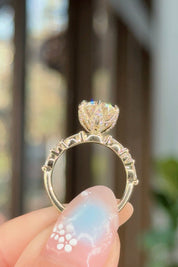 2.54ct D-VS1 Round Lab Diamond Ren Engagement Rings Princess Bride Diamonds 