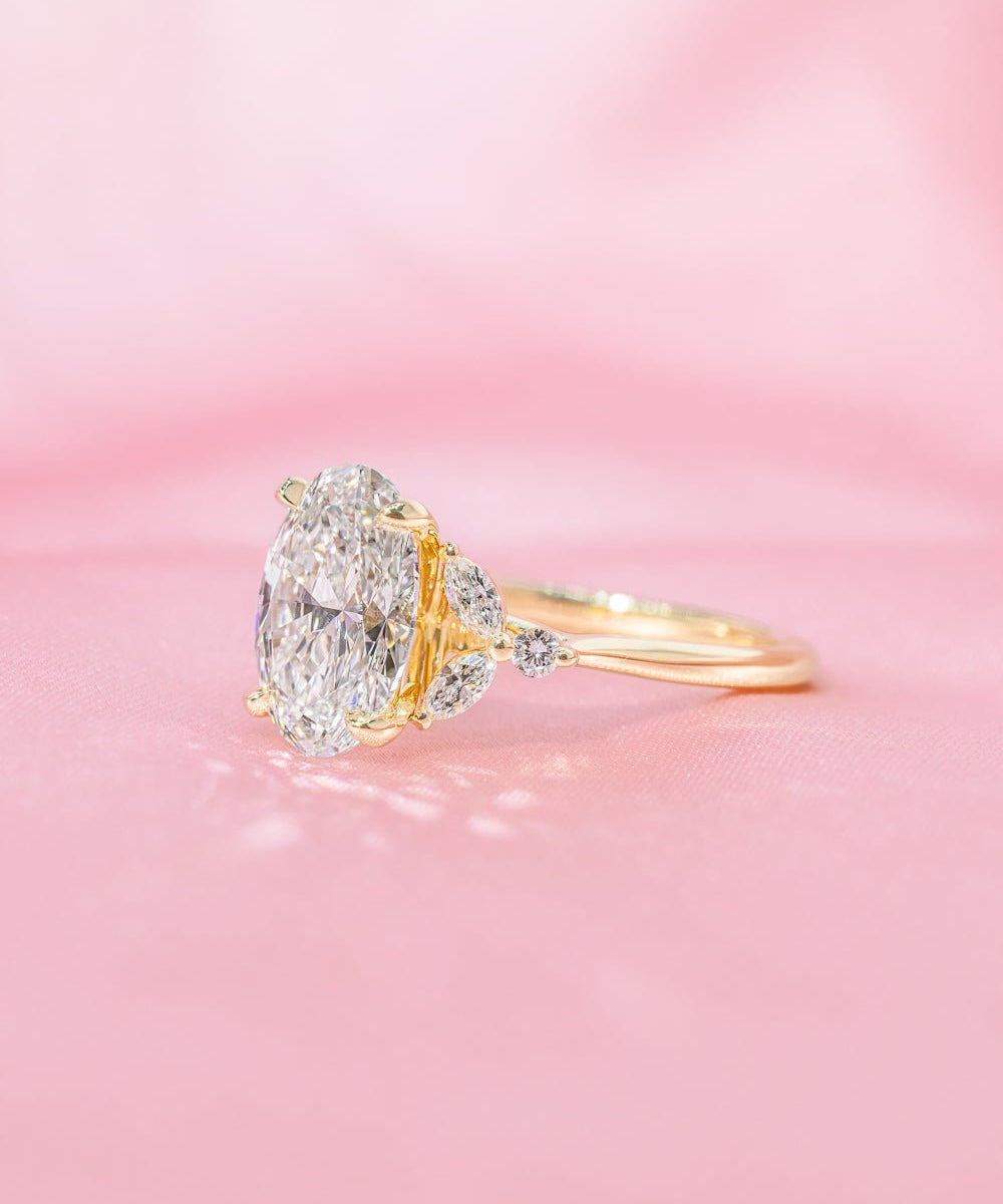 2.54ct D - VVS2 Oval Lab Diamond Sarah - PBD Engagement Rings