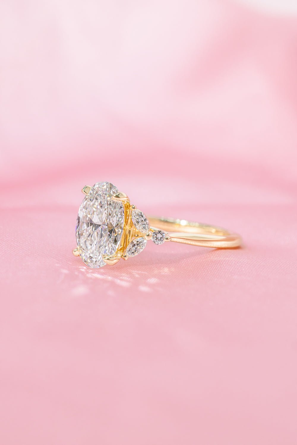 2.54ct D - VVS2 Oval Lab Diamond Sarah - PBD Engagement Rings