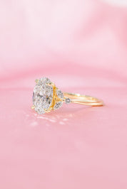 2.54ct D - VVS2 Oval Lab Diamond Sarah - PBD Engagement Rings