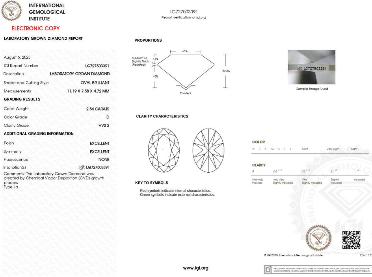 2.54ct D - VVS2 Oval Lab Diamond Sarah - PBD Engagement Rings