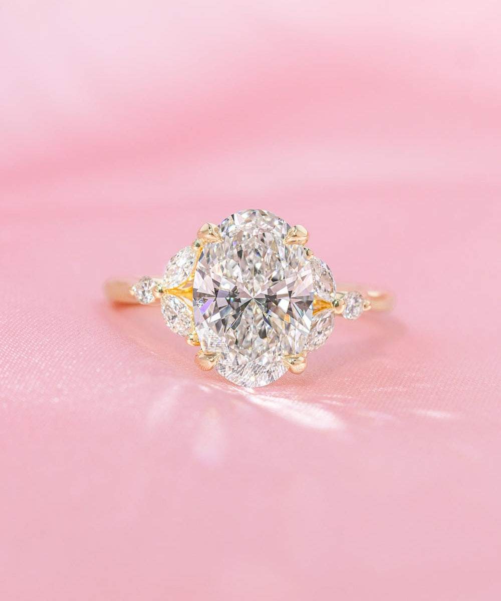 2.54ct D - VVS2 Oval Lab Diamond Sarah - PBD Engagement Rings