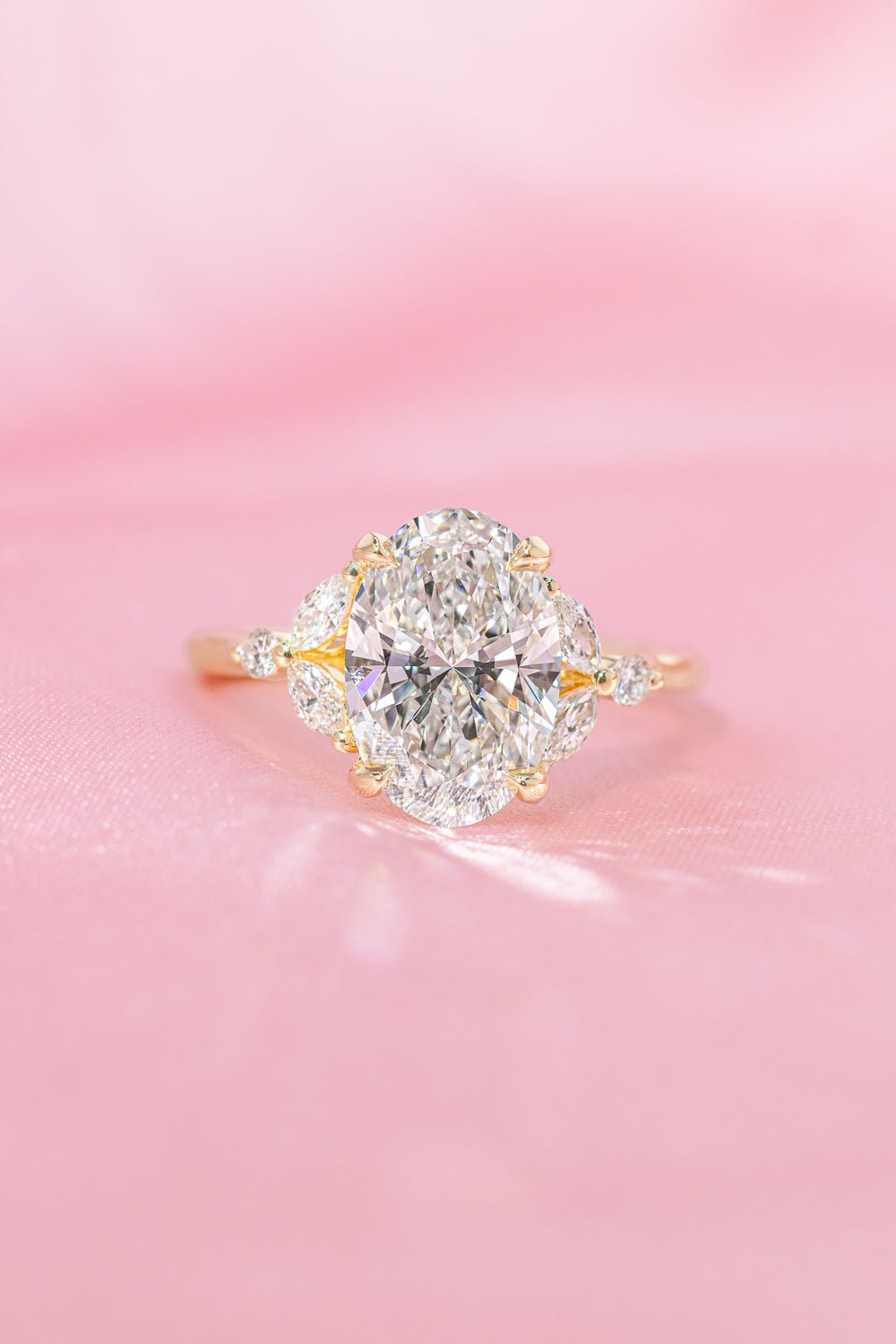 2.54ct D - VVS2 Oval Lab Diamond Sarah - PBD Engagement Rings