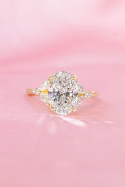2.54ct D - VVS2 Oval Lab Diamond Sarah - PBD Engagement Rings