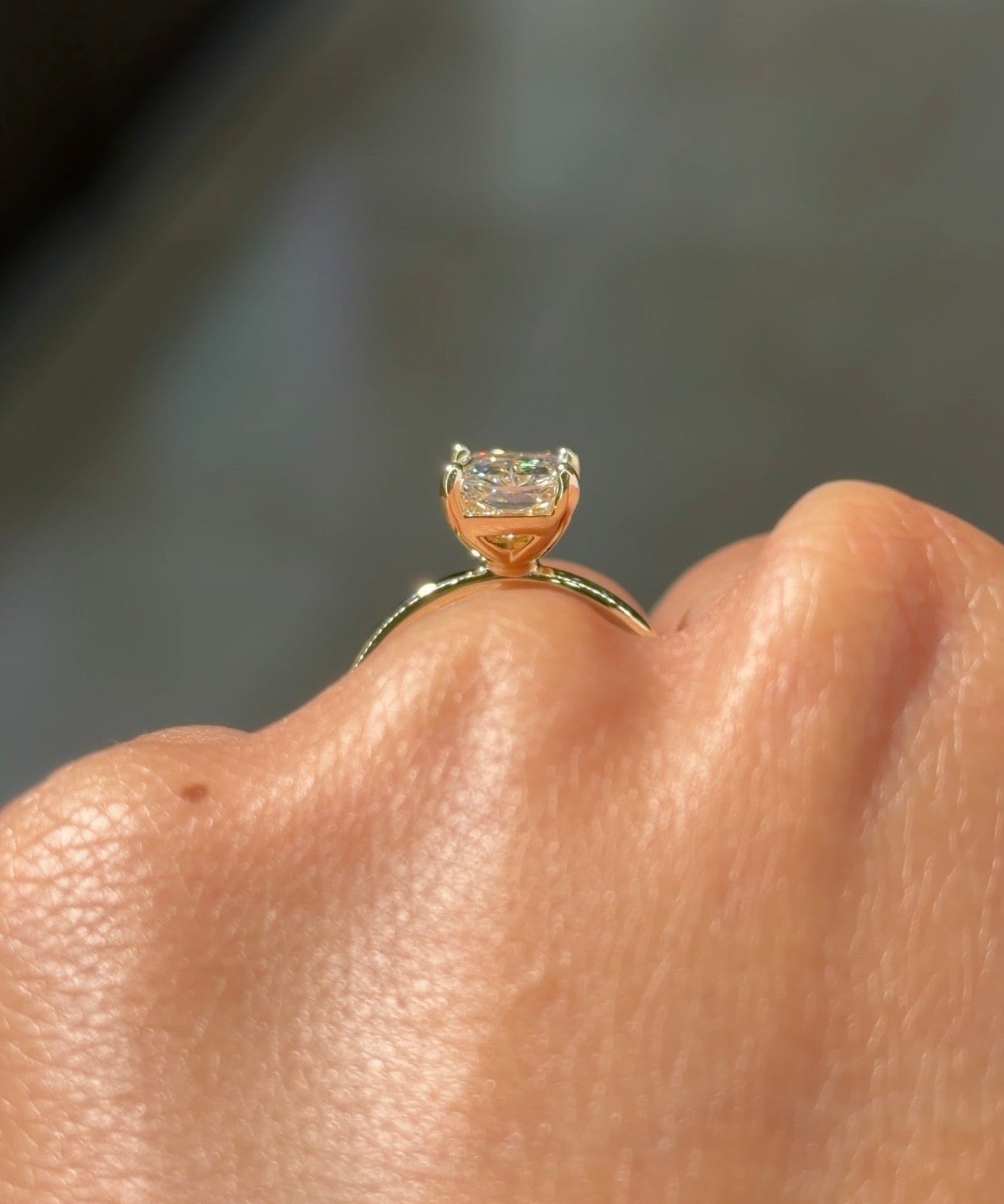2.54ct E-VVS2 Radiant Lab Diamond Leah - PBD Engagement Rings