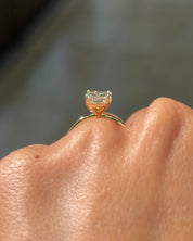 2.54ct E-VVS2 Radiant Lab Diamond Leah - PBD Engagement Rings