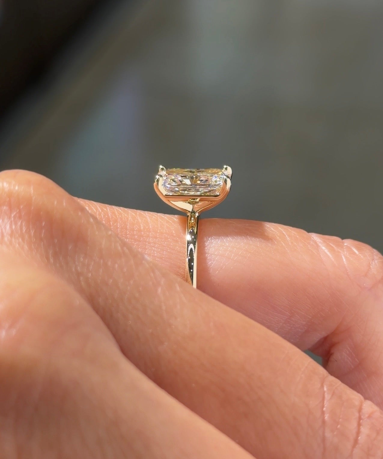 2.54ct E-VVS2 Radiant Lab Diamond Leah - PBD Engagement Rings