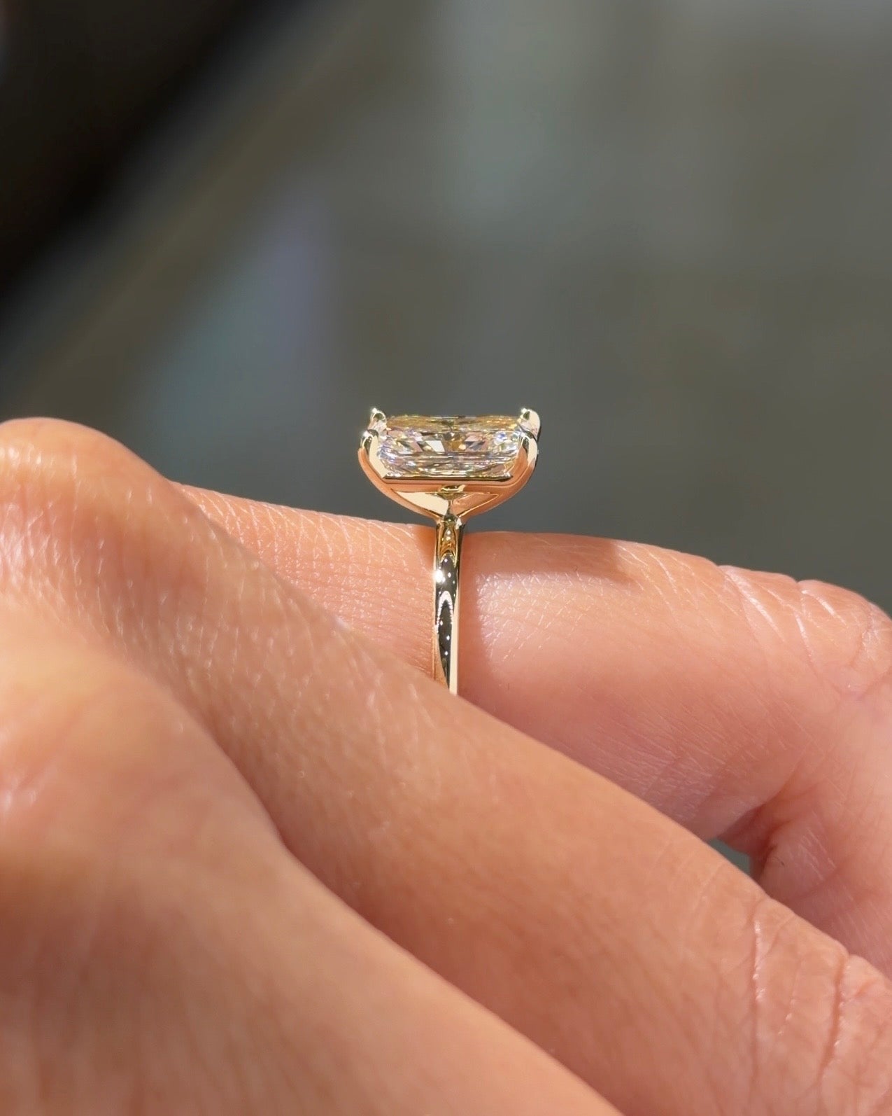 2.54ct E-VVS2 Radiant Lab Diamond Leah - PBD Engagement Rings