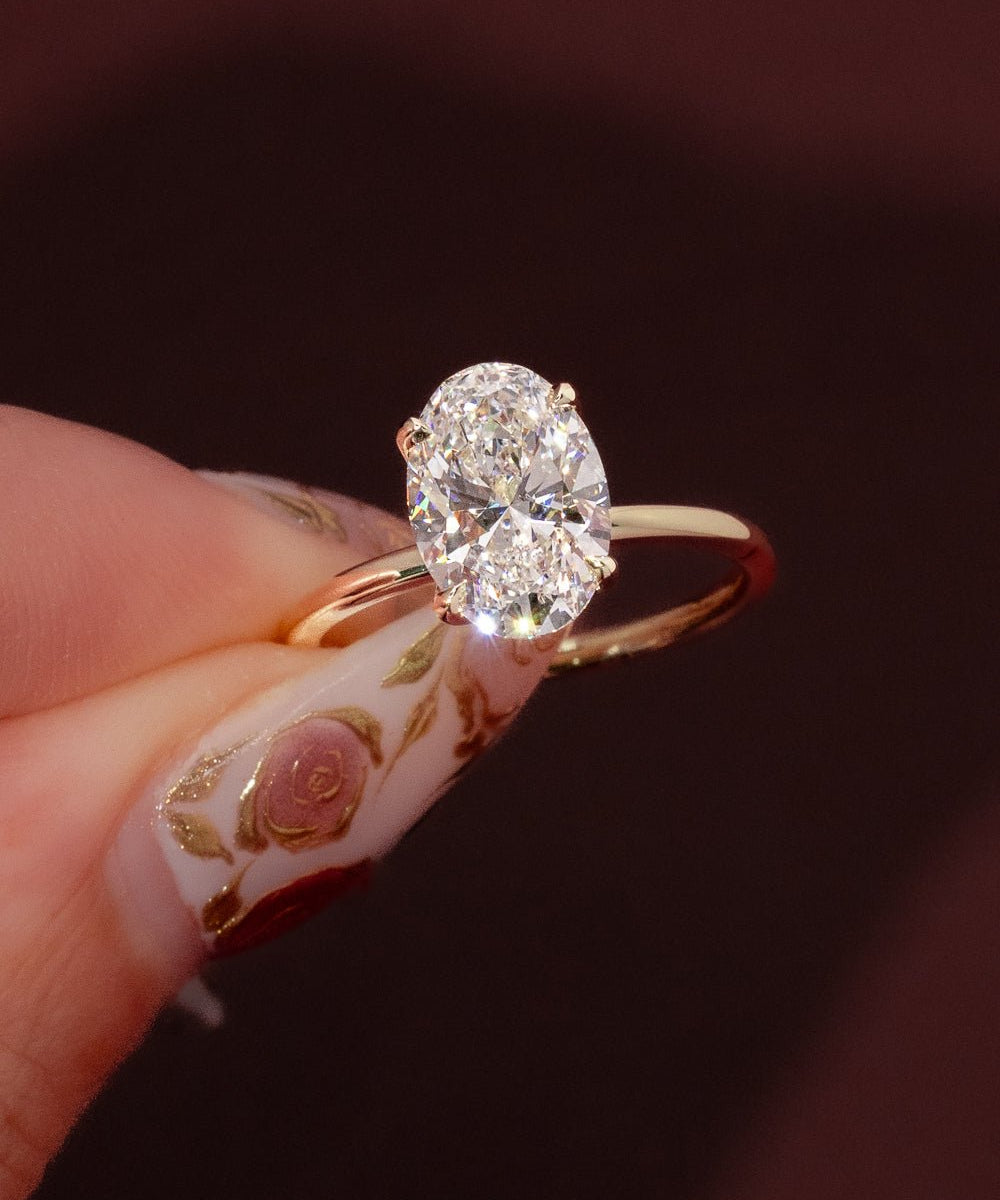 2.55ct E - VS1 Oval Lab Diamond Caraline - PBD Engagement Rings