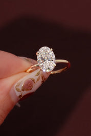 2.55ct E - VS1 Oval Lab Diamond Caraline - PBD Engagement Rings