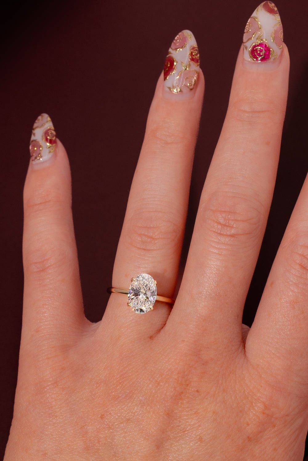 2.55ct E - VS1 Oval Lab Diamond Caraline - PBD Engagement Rings