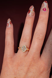 2.55ct E - VS1 Step Cut Oval Lab Diamond Evelyn - PBD Engagement Rings