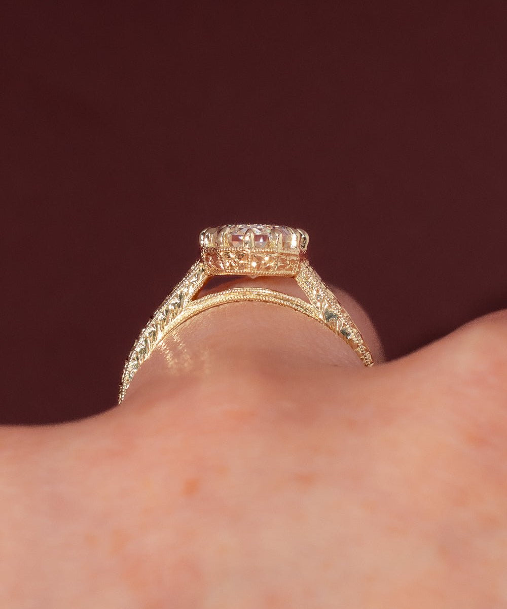 2.55ct E - VS1 Step Cut Oval Lab Diamond Evelyn - PBD Engagement Rings
