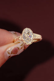 2.55ct E - VS1 Step Cut Oval Lab Diamond Evelyn - PBD Engagement Rings