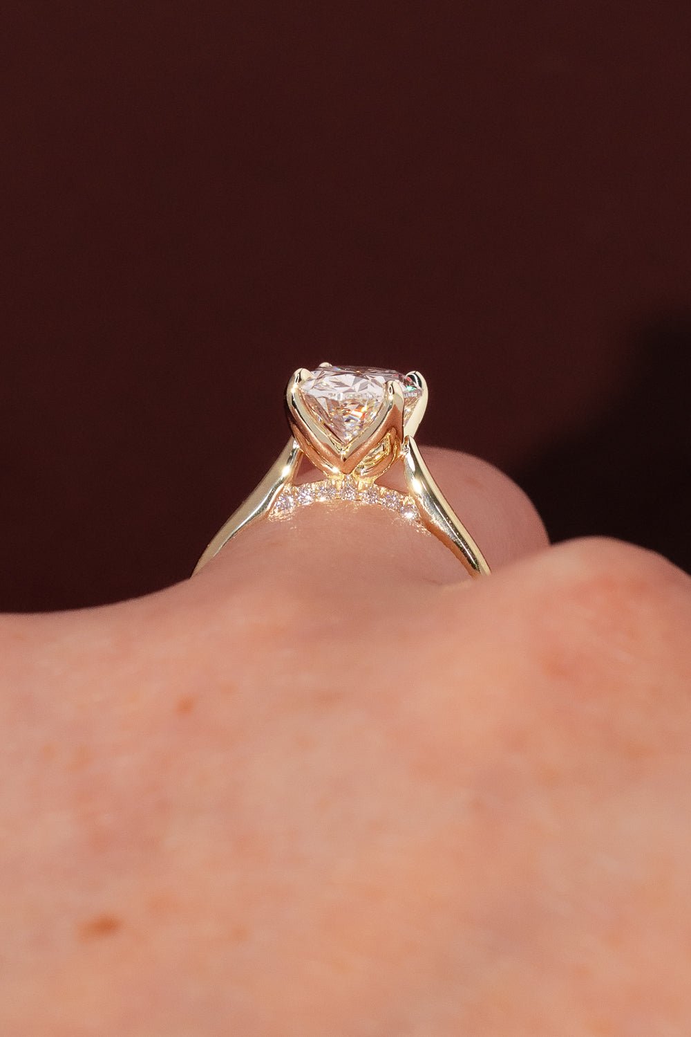 2.56ct E - VS1 Oval Lab Diamond Hana - PBD Engagement Rings