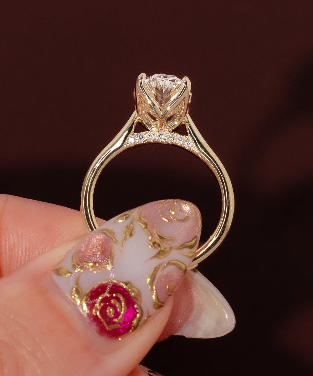 2.56ct E - VS1 Oval Lab Diamond Hana - PBD Engagement Rings